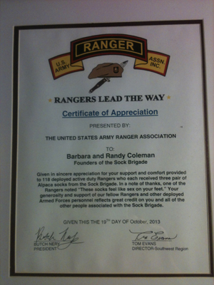 Certificate of Appreciation