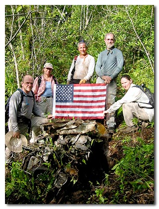Flag Ceremony at TBM site on Peleliu